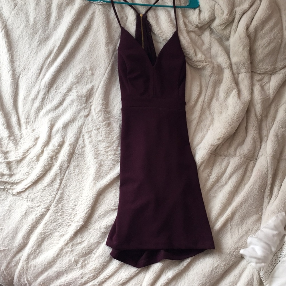Maroon homecoming dress